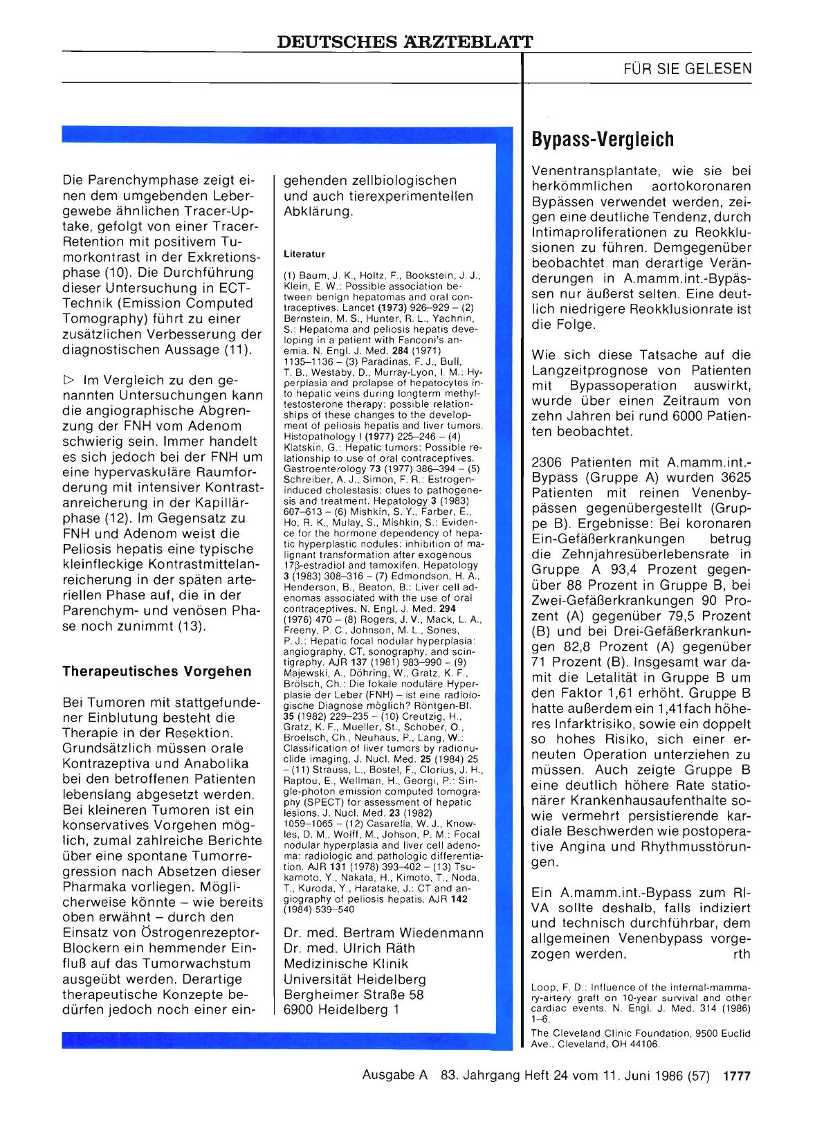 Vorschauseite 1: Bypass-Vergleich