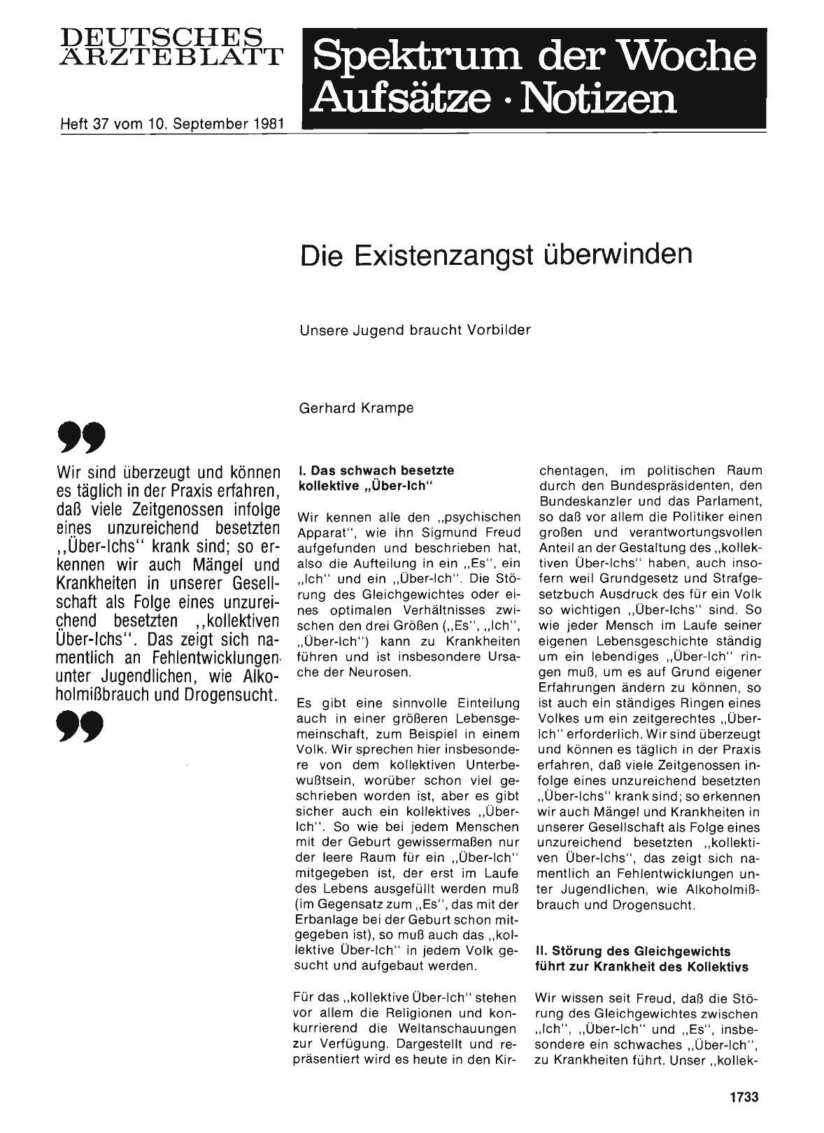 Vorschauseite 1: Die Existenzangst überwinden