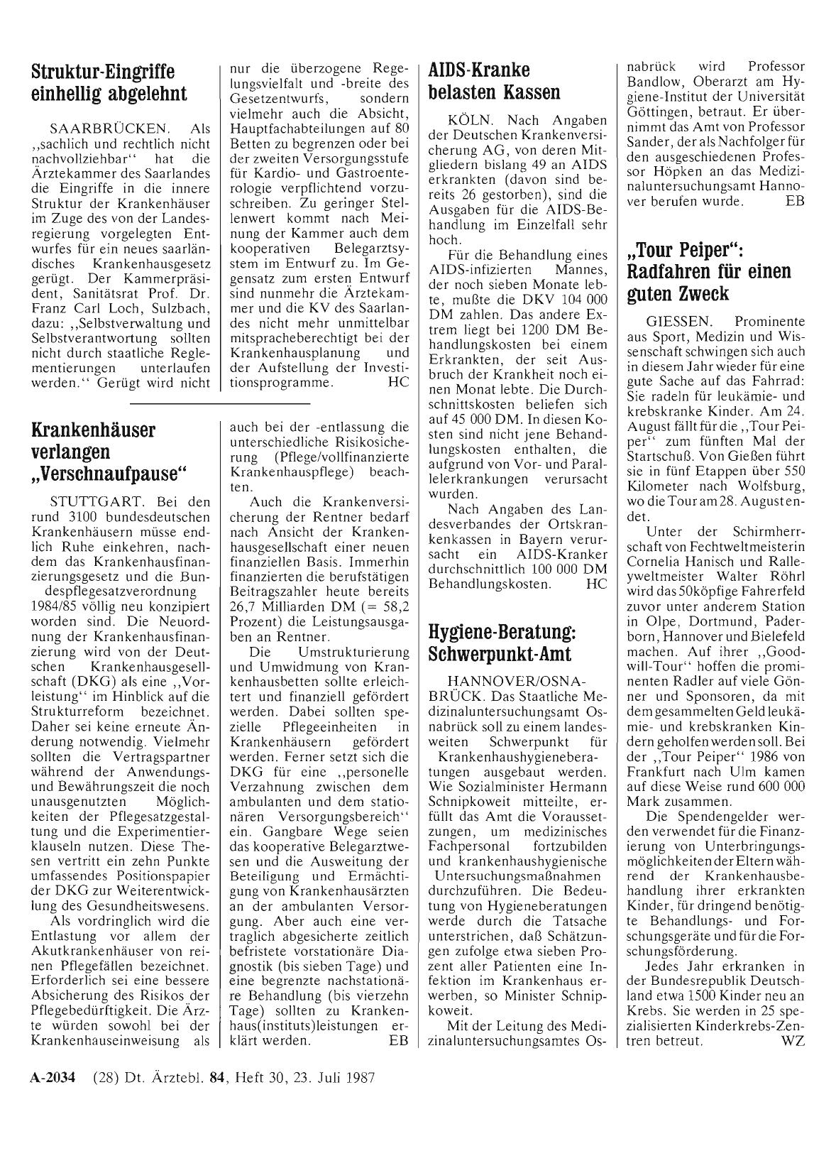 Vorschauseite 1: AIDS-Kranke belasten Kassen