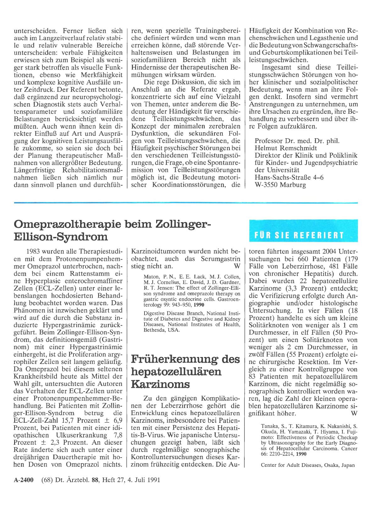 Vorschauseite 1: Früherkennung des hepatozellulären Karzinoms