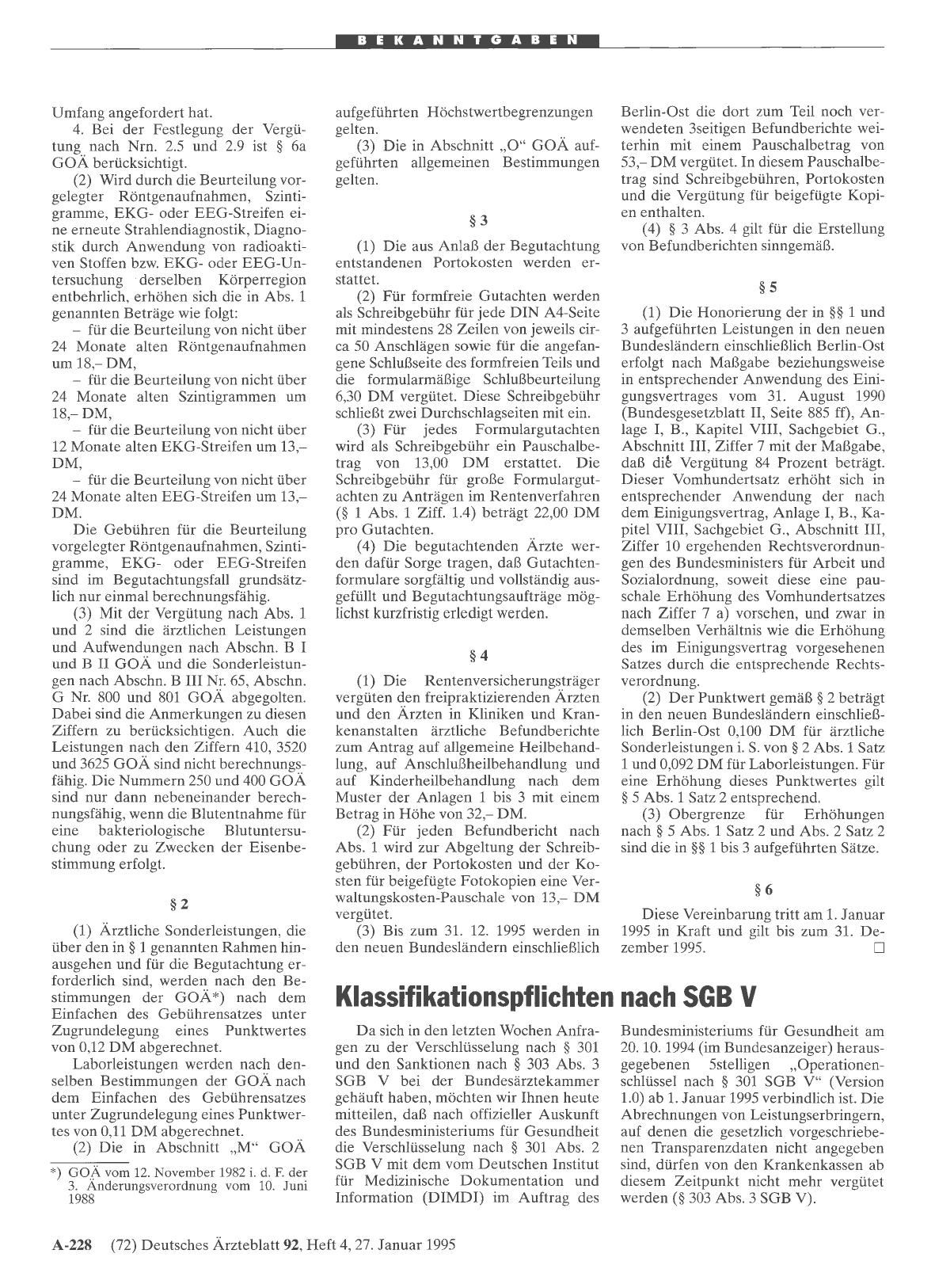 Vorschauseite 1: Klassifikationspflichten nach SGB V