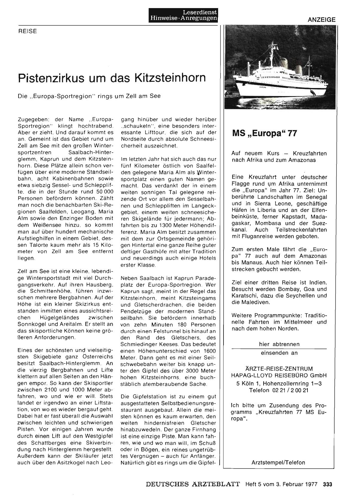 Vorschauseite 1: Pistenzirkus um das Kitzsteinhorn