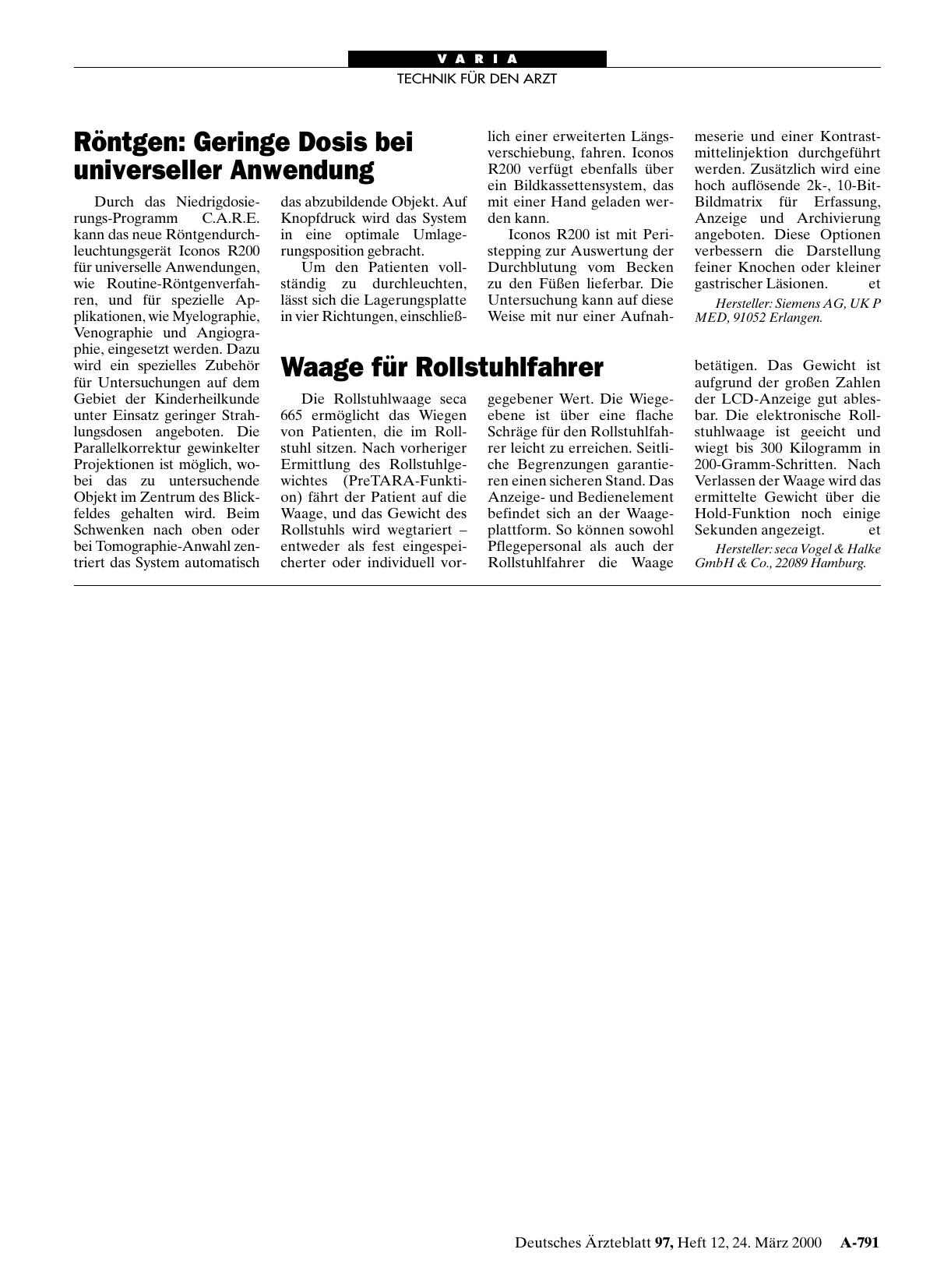 Vorschauseite 1: Röntgen: Geringe Dosis bei universeller Anwendung