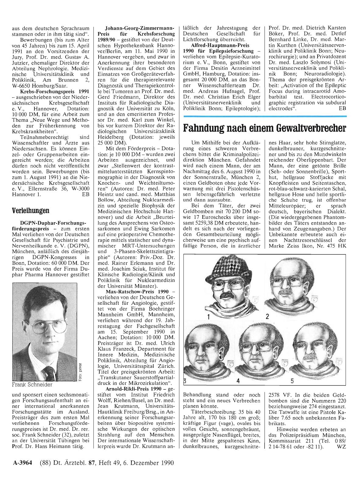 Vorschauseite 1: PREISE: Verleihungen
