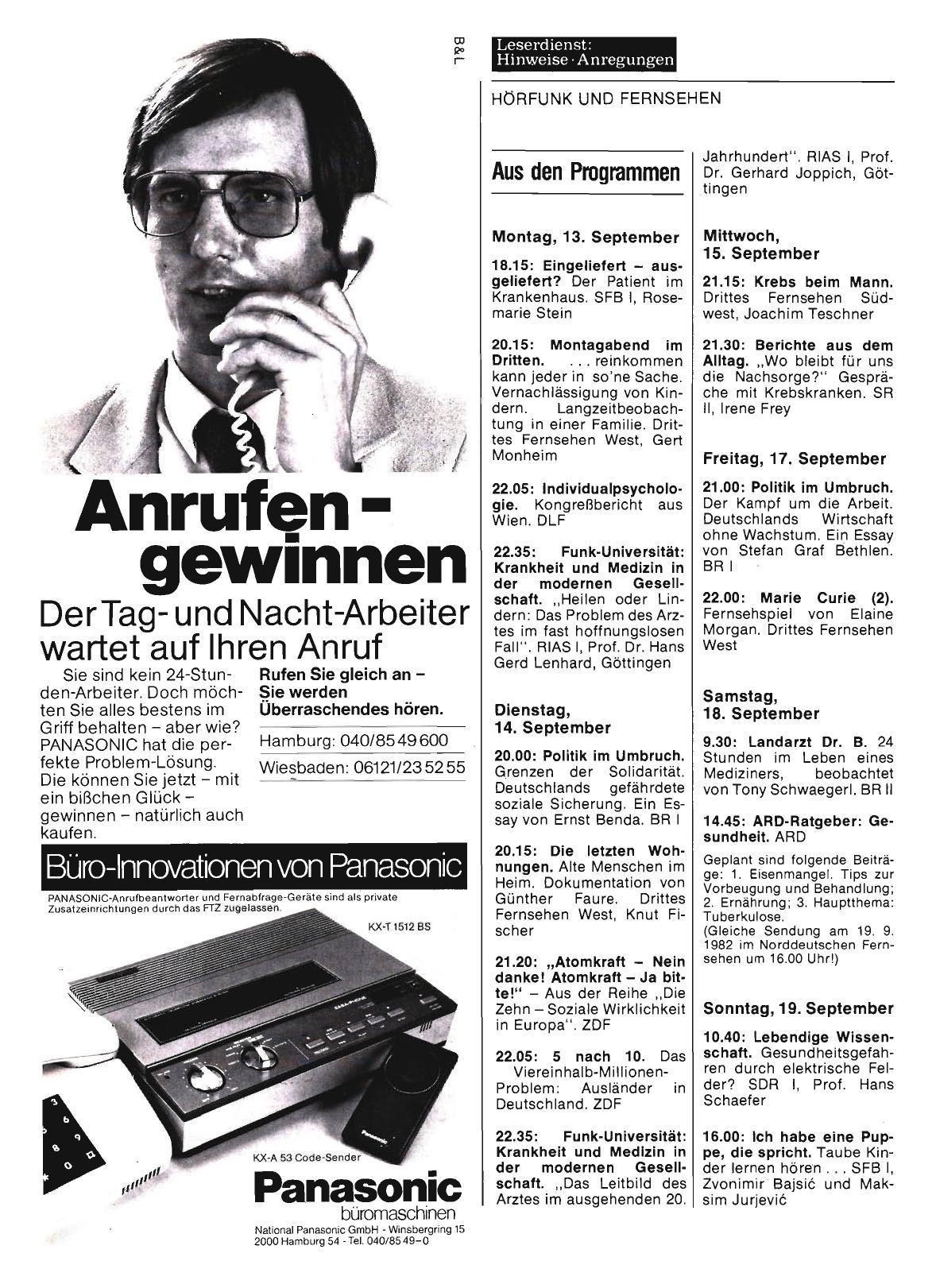 Vorschauseite 1: Aus den Programmen