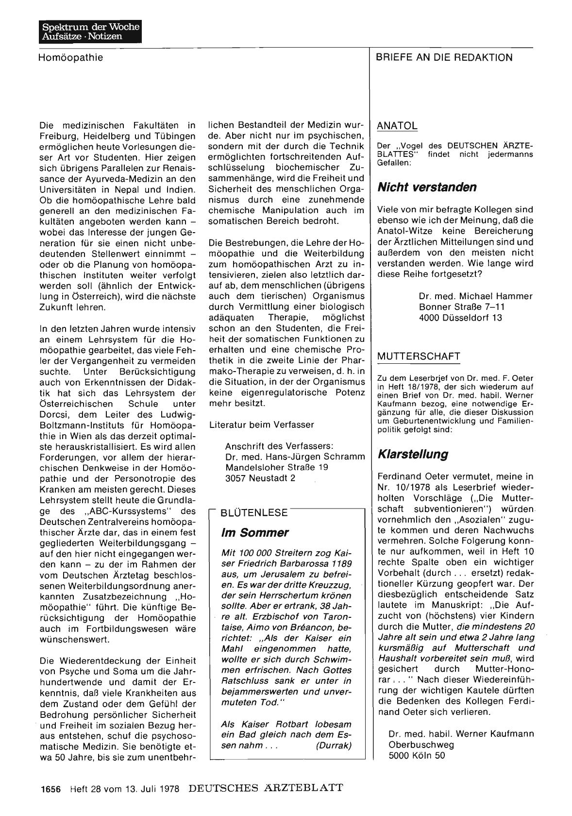 Vorschauseite 1: MUTTERSCHAFT: Klarstellung