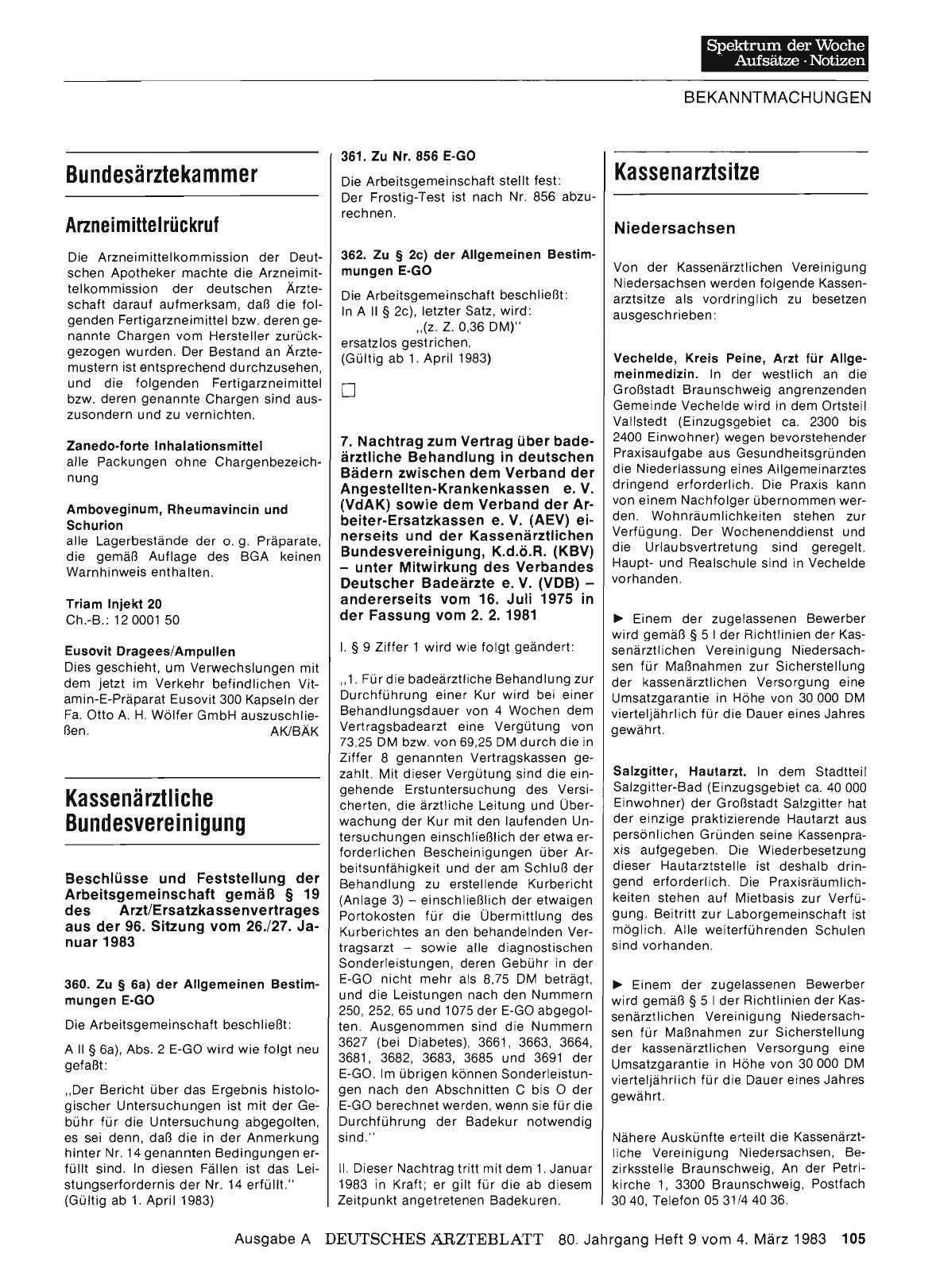 Vorschauseite 1: Kassenarztsitze