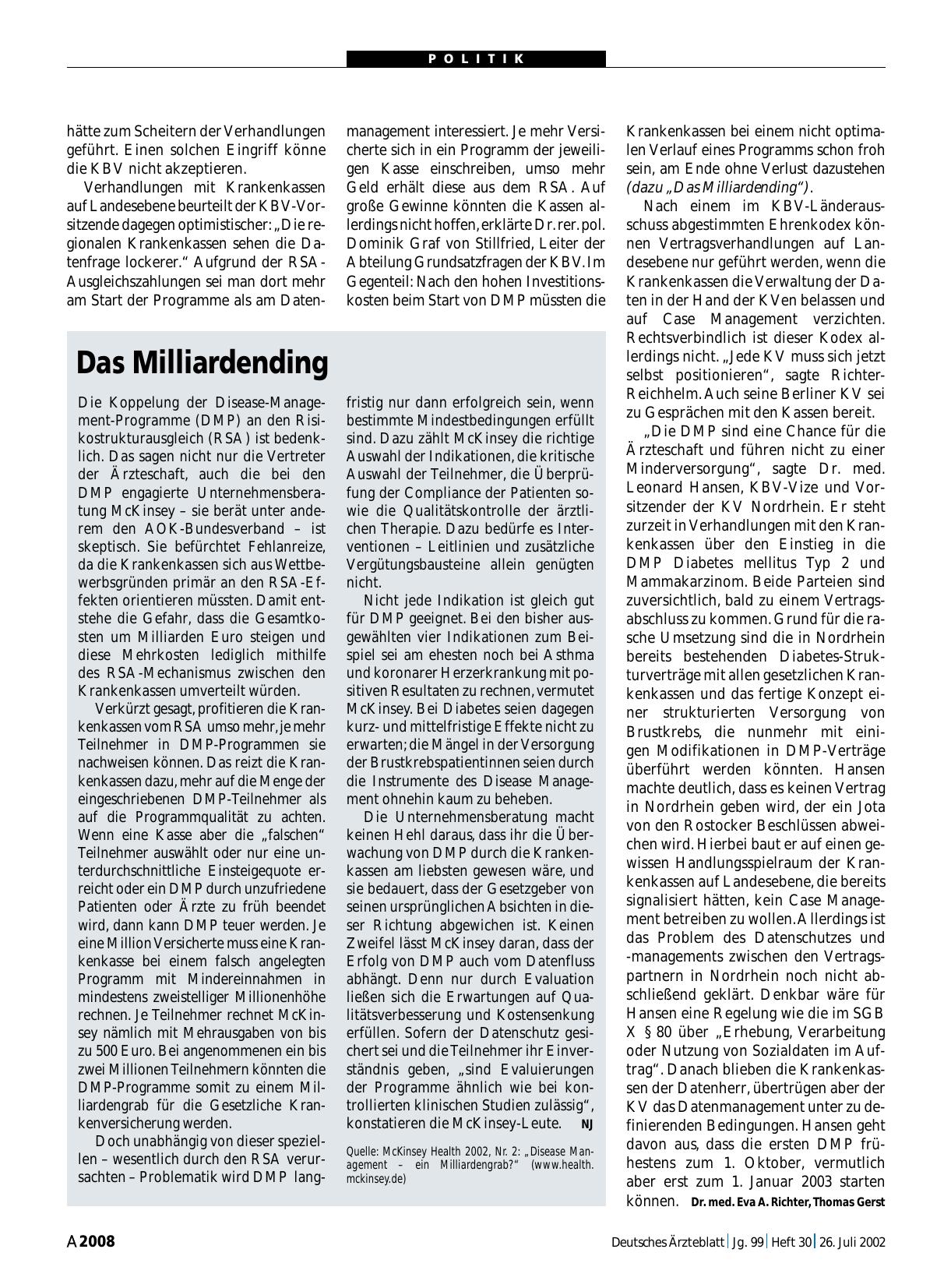 Vorschauseite 1: Das Milliardending