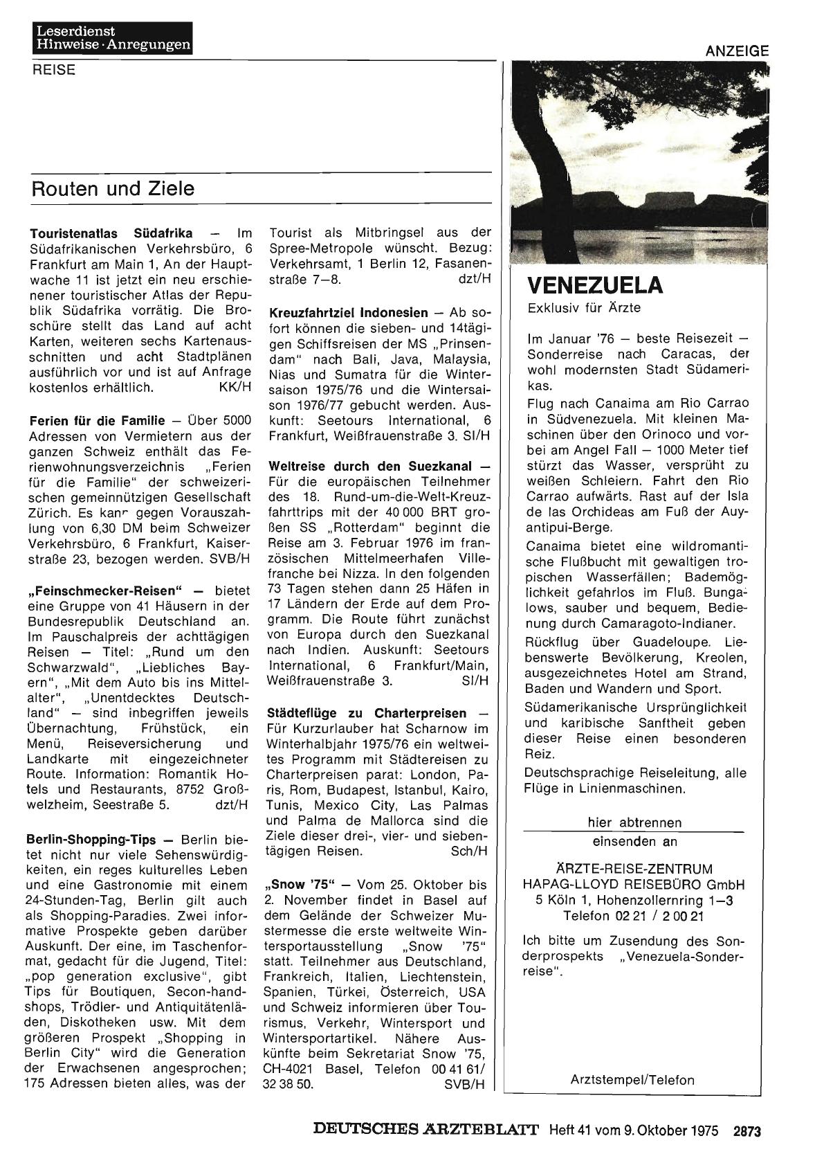 Vorschauseite 1: Routen und Ziele