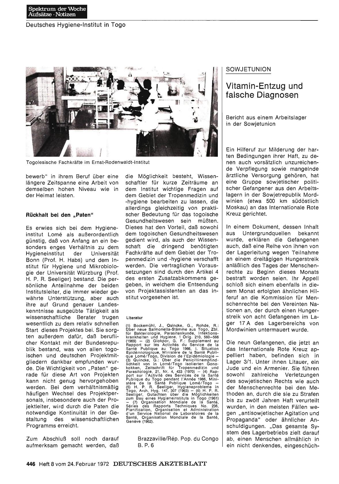 Vorschauseite 1: SOWJETUNION: Vitamin-Entzug und falsche Diagnosen