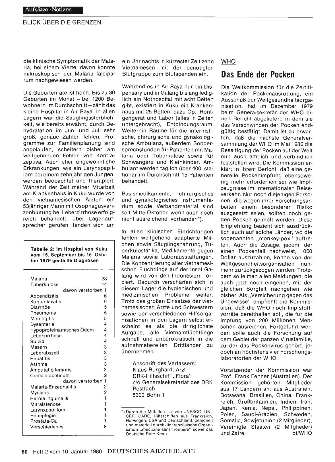 Vorschauseite 1: WHO: Das Ende der Pocken