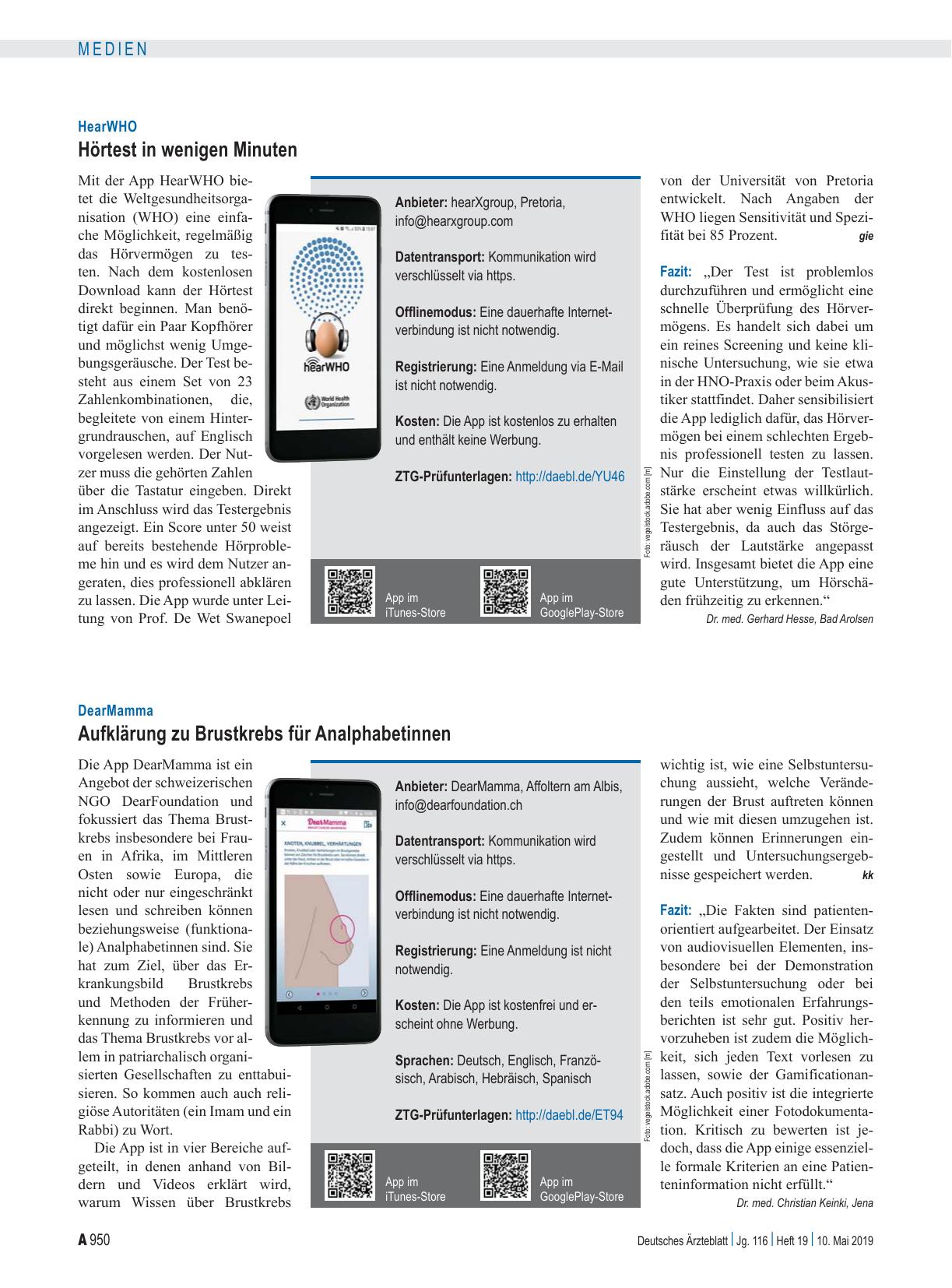 Vorschauseite 1: HearWHO: Hörtest in wenigen Minuten