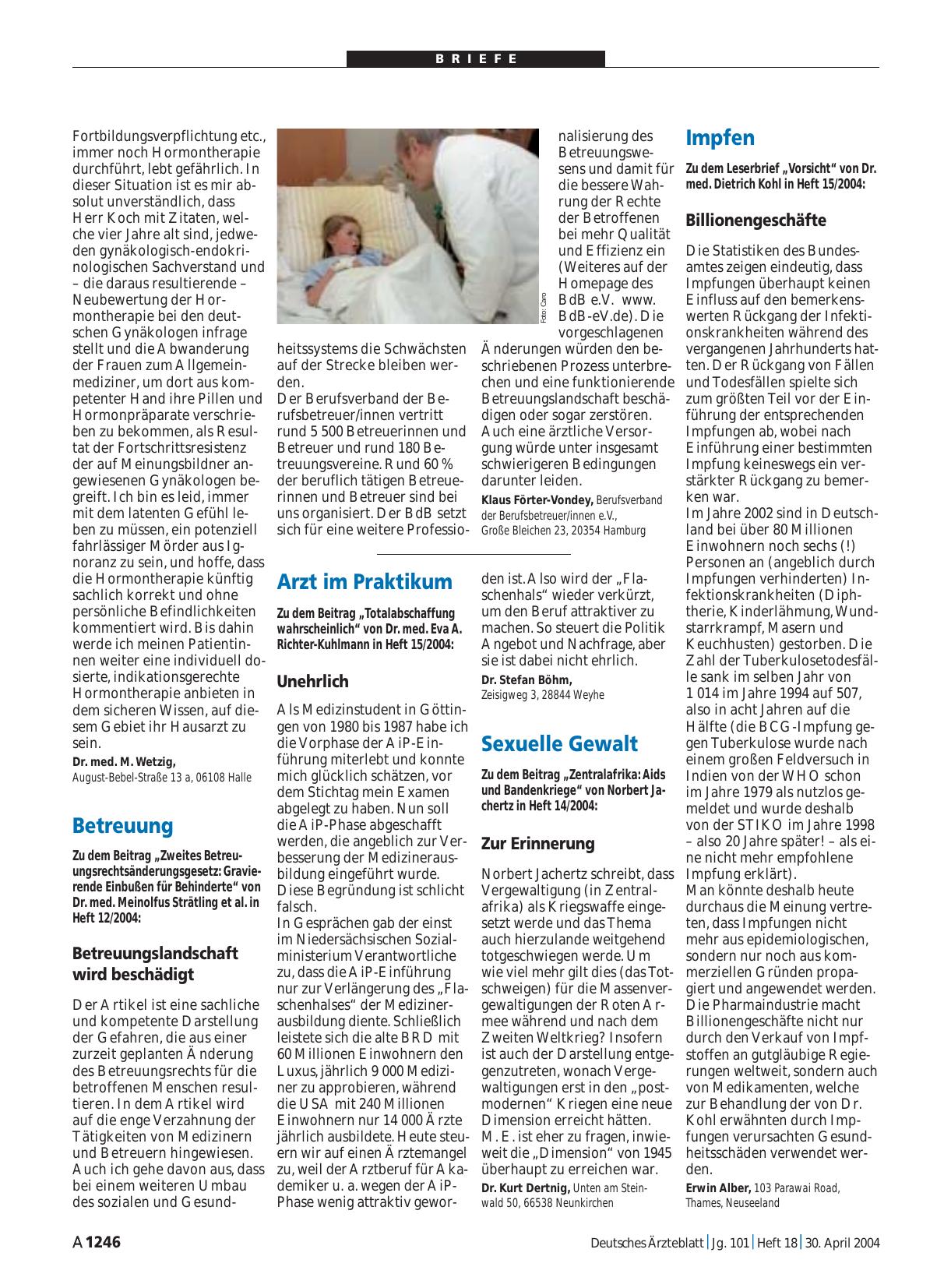 Vorschauseite 1: Arzt im Praktikum: Unehrlich