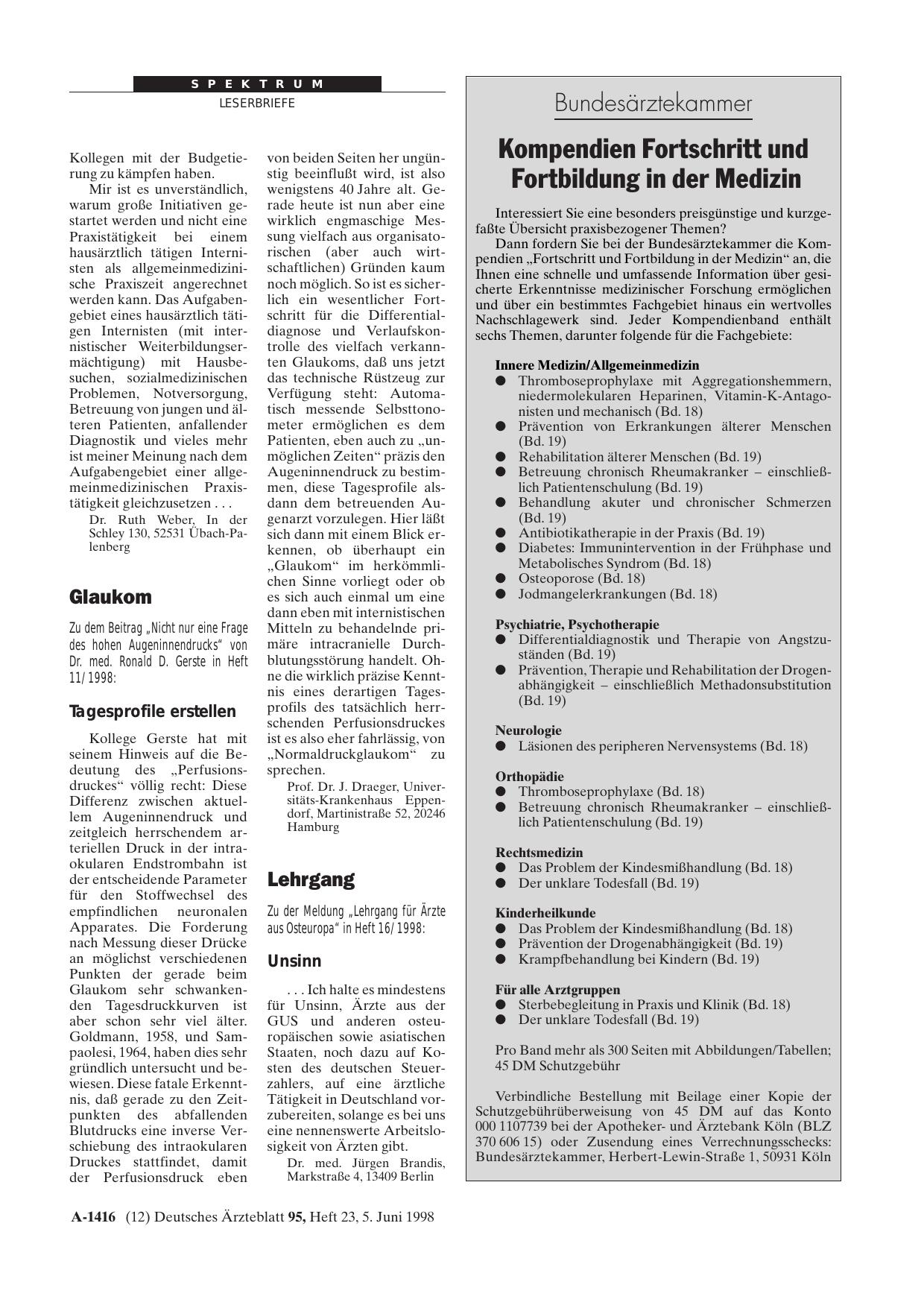 Vorschauseite 1: Glaukom: Tagesprofile erstellen
