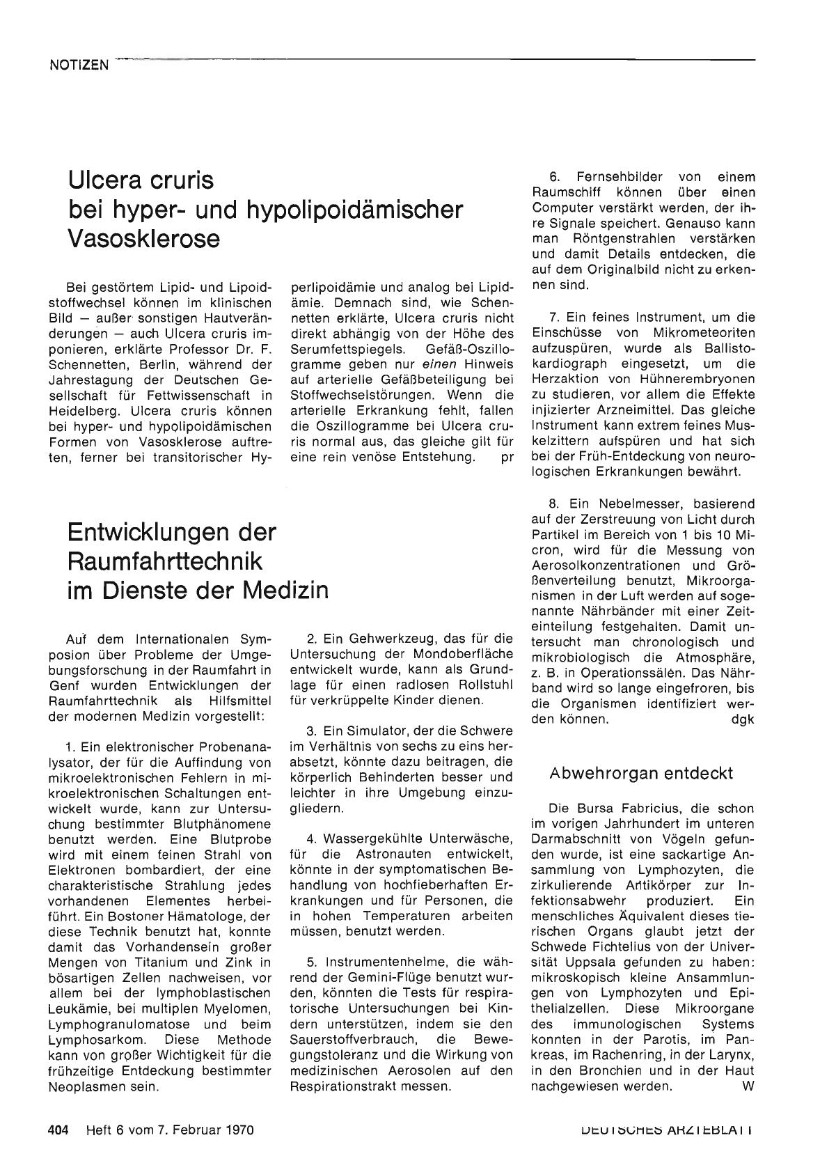 Vorschauseite 1: Abwehrorgan entdeckt