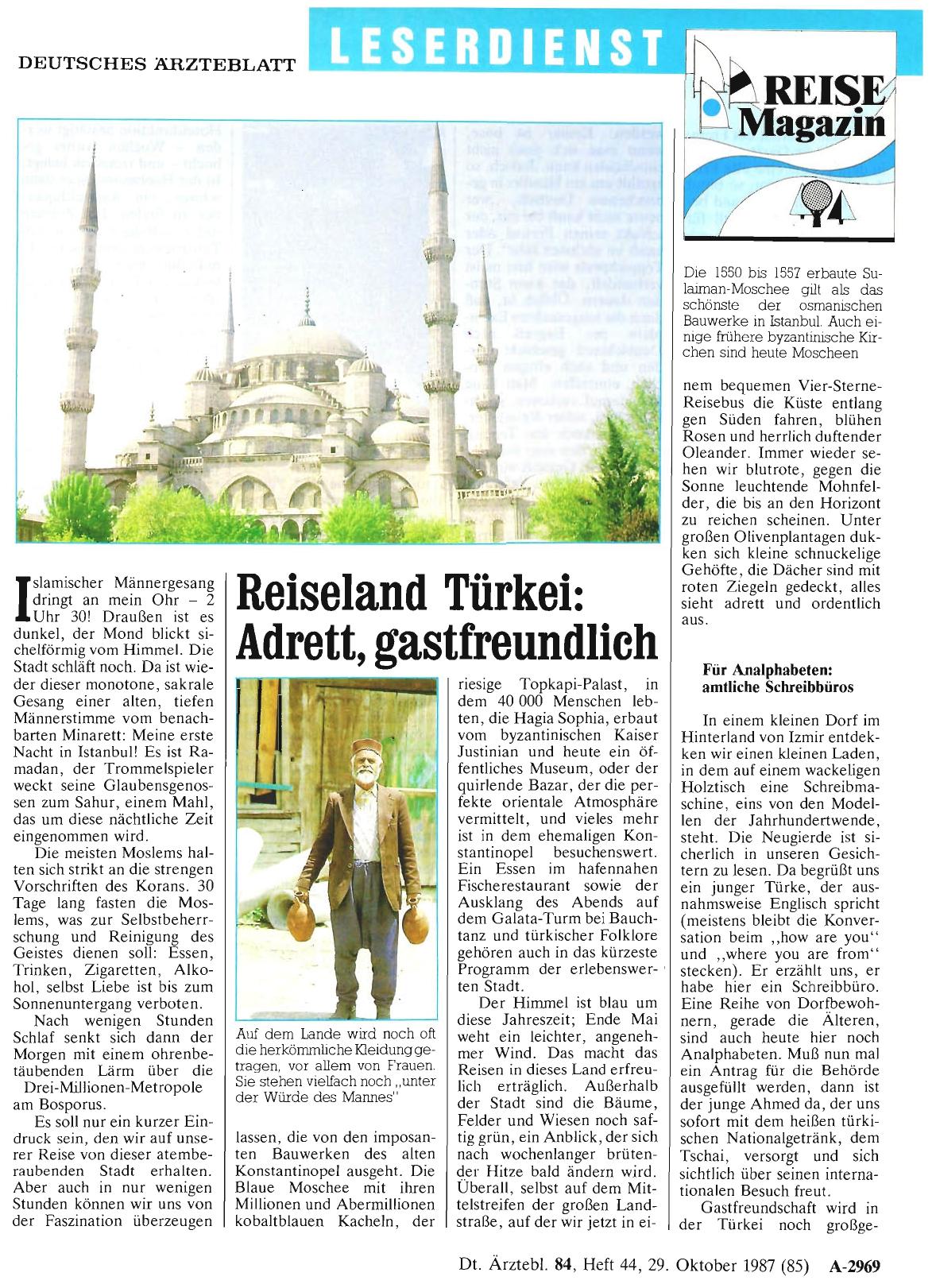 Vorschauseite 1: Reiseland Türkei: Adrett, gastfreundlich