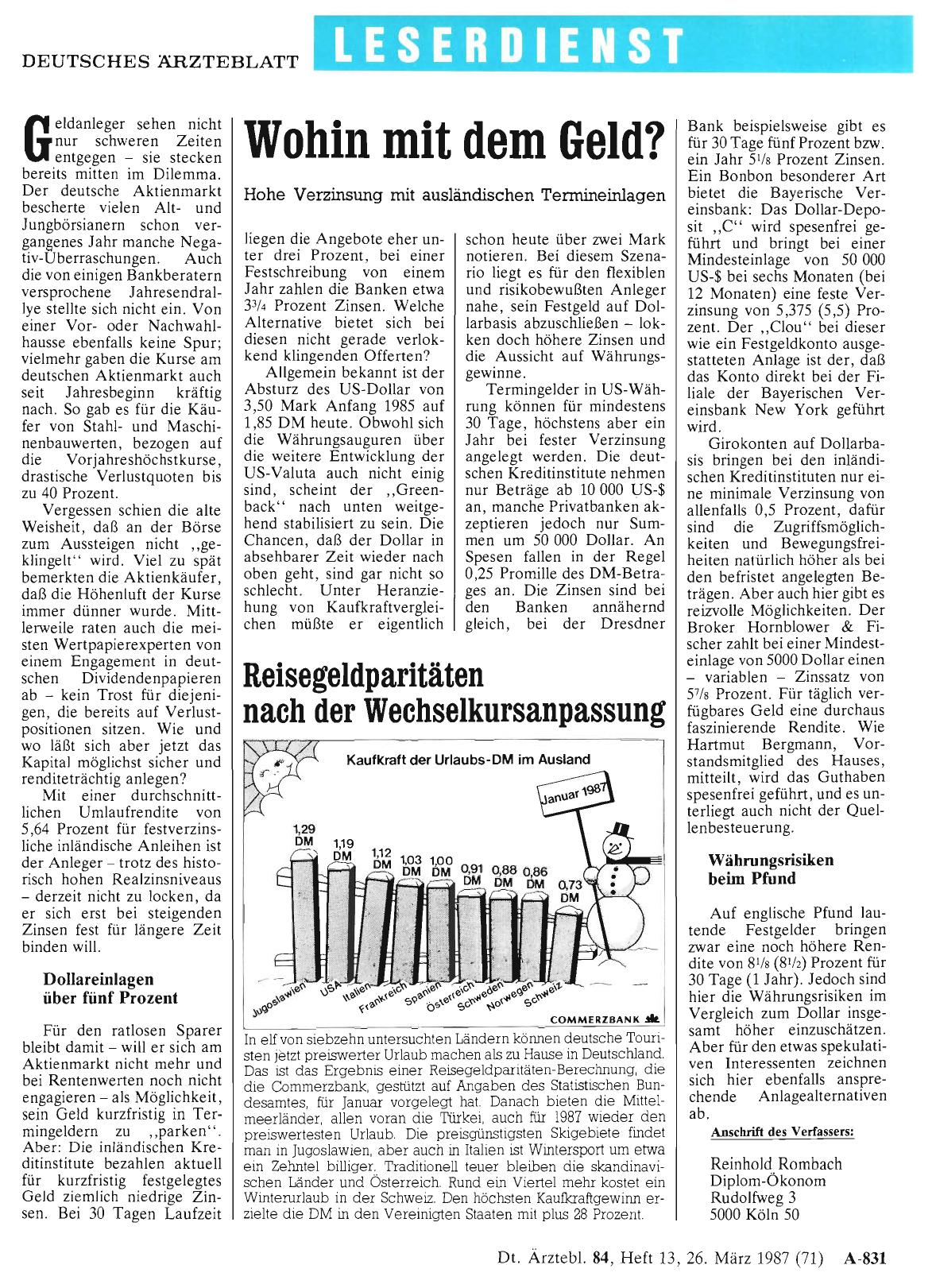 Vorschauseite 1: Wohin mit dem Geld?