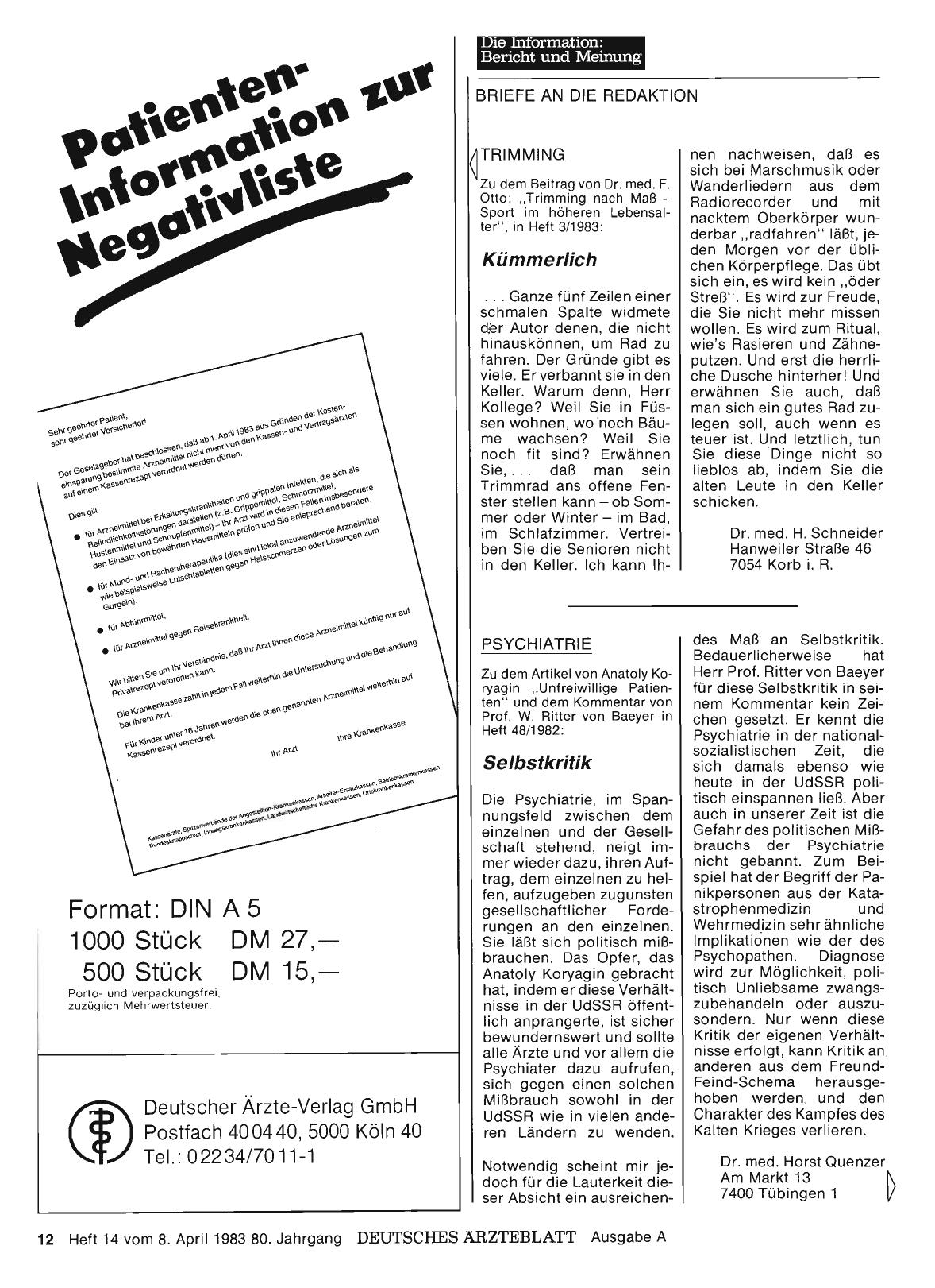 Vorschauseite 1: TRIMMING: Kümmerlich