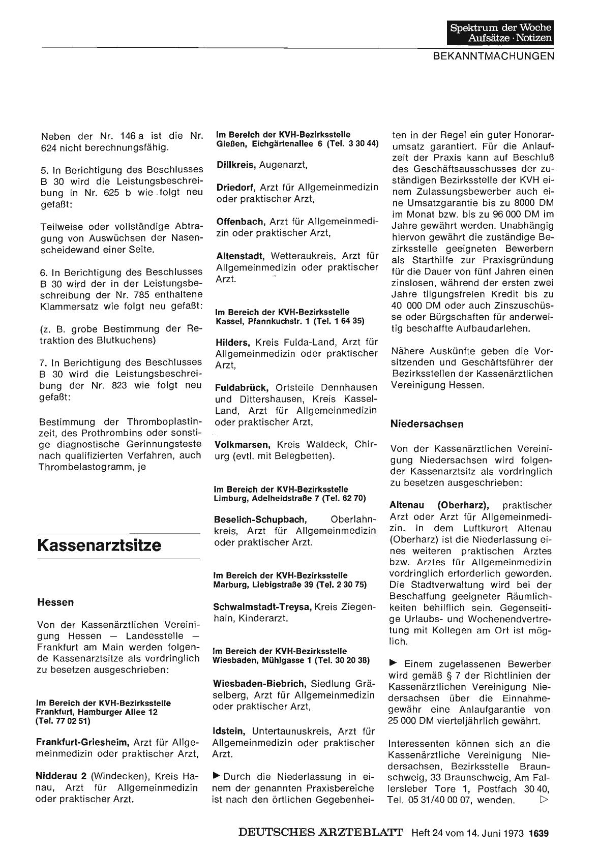 Vorschauseite 1: Kassenarztsitze