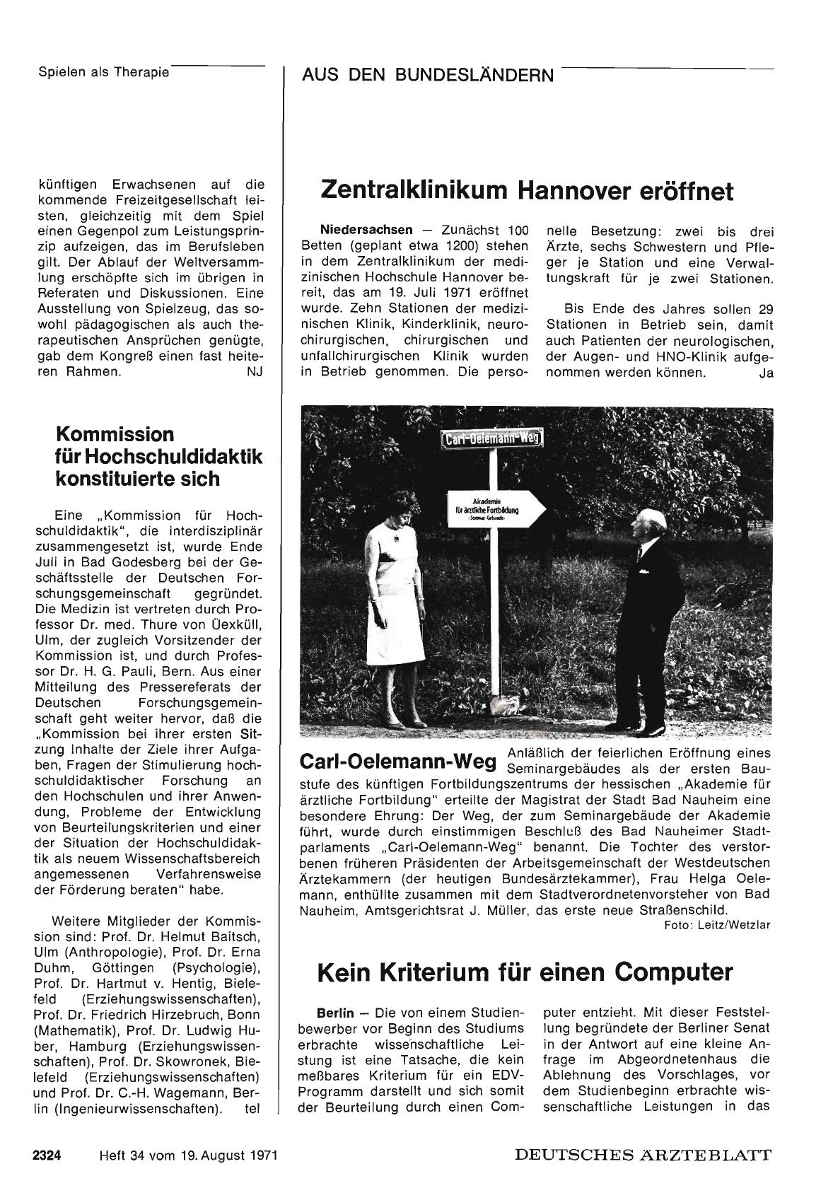 Vorschauseite 1: Zentralklinikum Hannover eröffnet