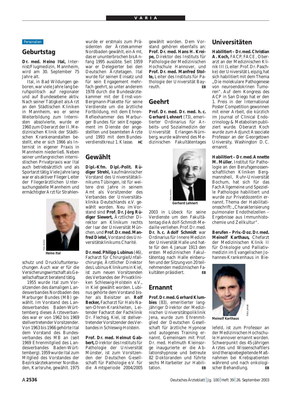 Vorschauseite 1: Universitäten
