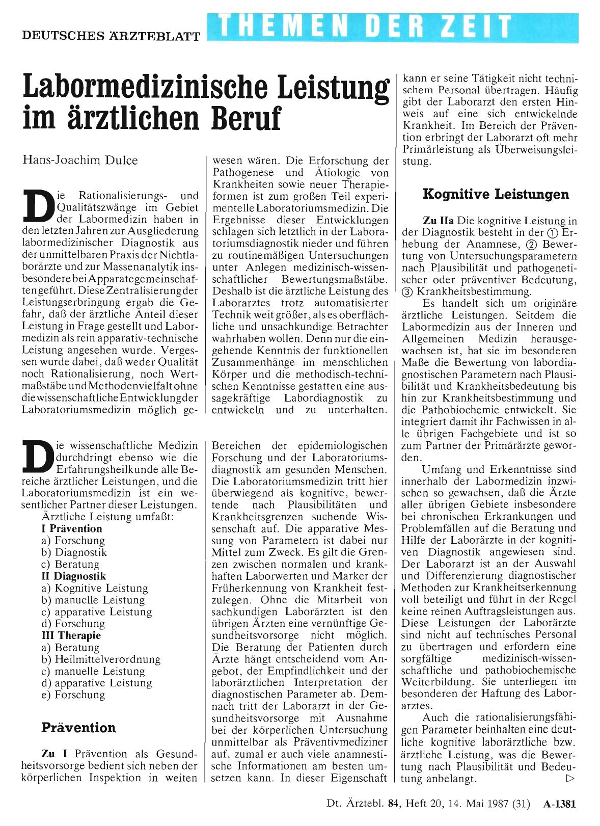 Vorschauseite 1: Labormedizinische Leistung im ärztlichen Beruf