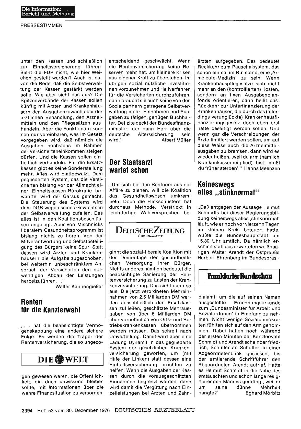 Vorschauseite 1: Keineswegs alles „stinknormal“
