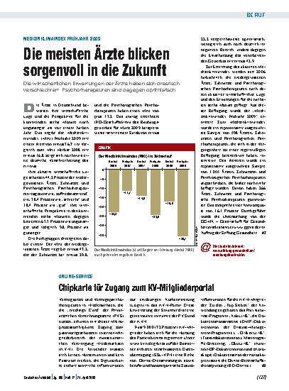Vorschauseite 1: Online-Service: Chipkarte für Zugang zum KV-Mitgliederportal
