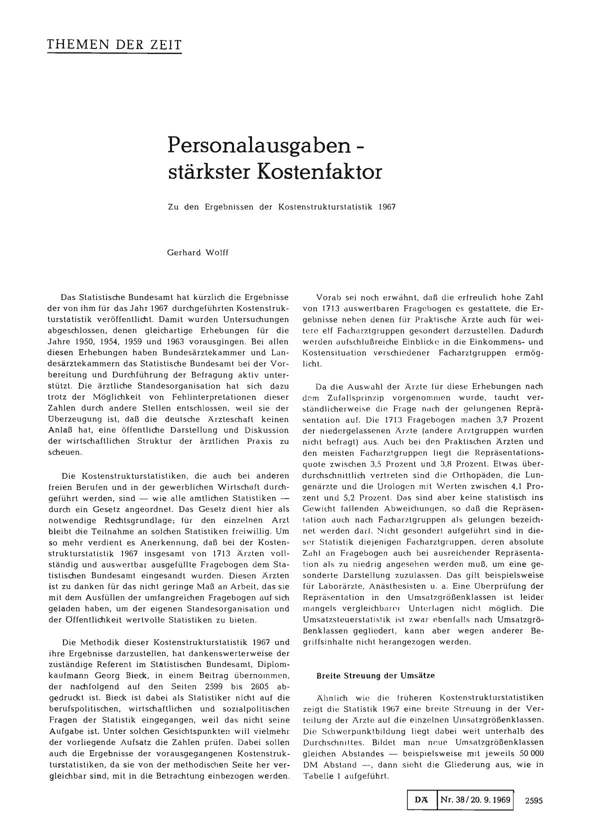 Vorschauseite 1: Personalausgaben - stärkster Kostenfaktor