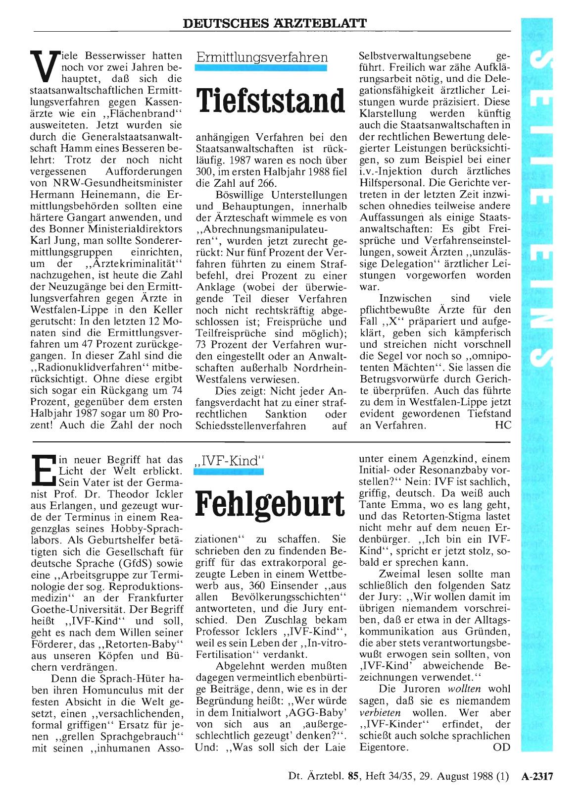 Vorschauseite 1: „IVF-Kind“: Fehlgeburt