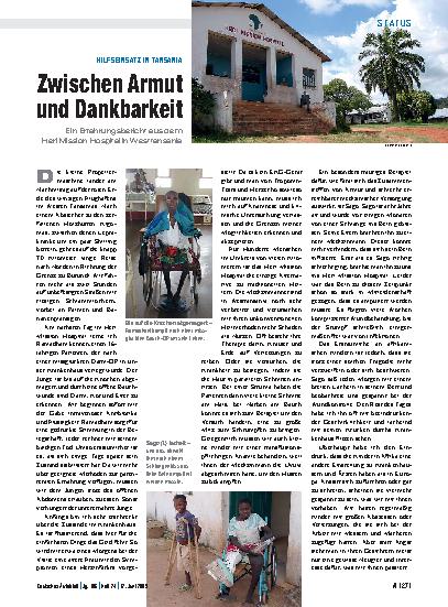 Vorschauseite 1: Hilfseinsatz in Tansania: Zwischen Armut und Dankbarkeit