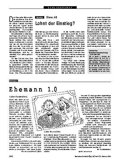 Vorschauseite 1: Börse AG: Lohnt der Einstieg?