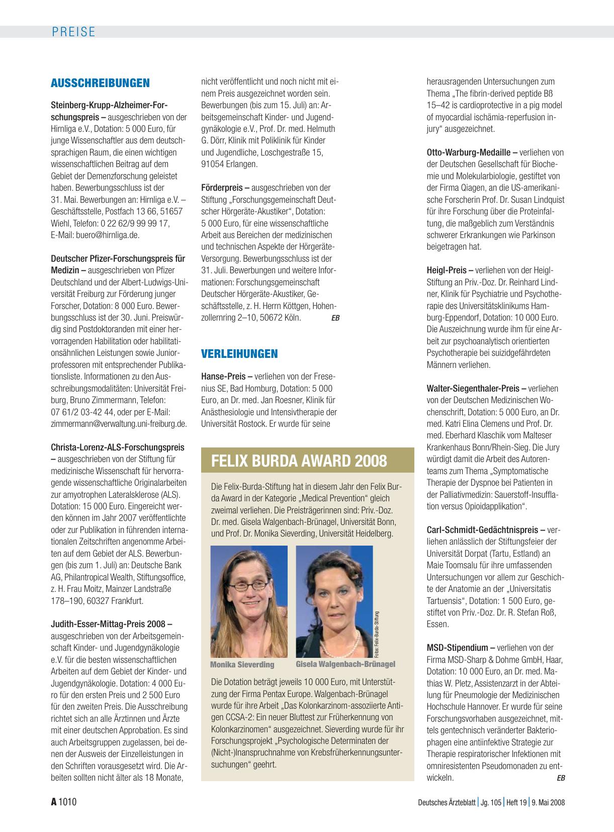 Vorschauseite 1: Ausschreibungen