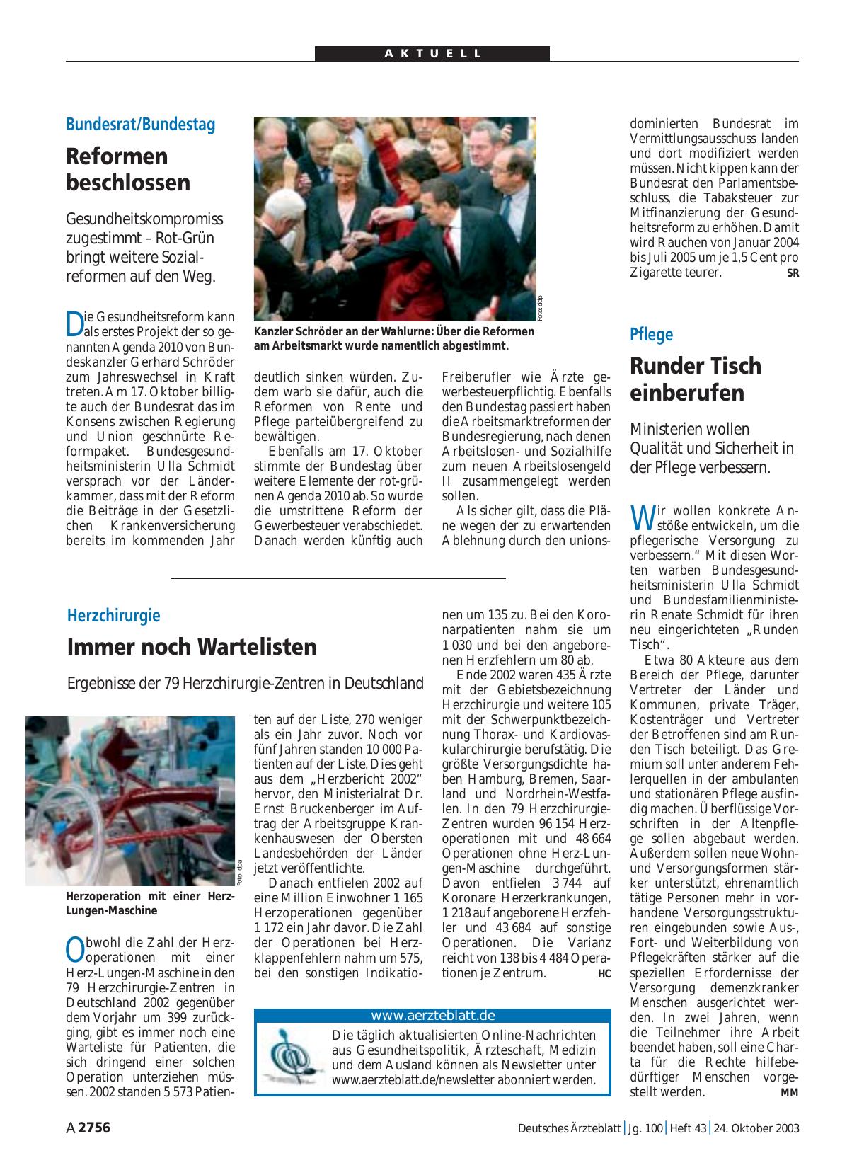 Vorschauseite 1: www. aerzteblatt. de
