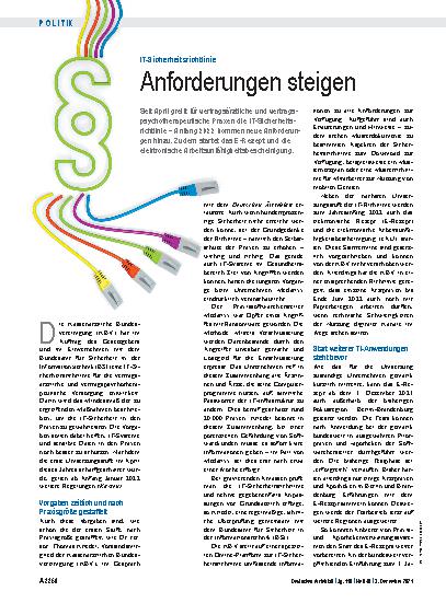 Vorschauseite 1: IT-Sicherheitsrichtlinie: Anforderungen steigen
