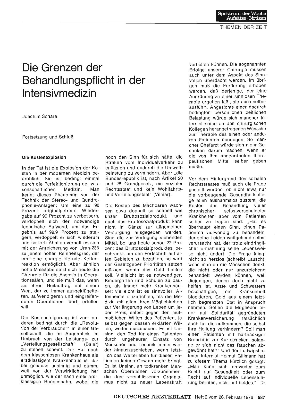Vorschauseite 1: Die Grenzen der Behandlungspflicht in der Intensivmedizin