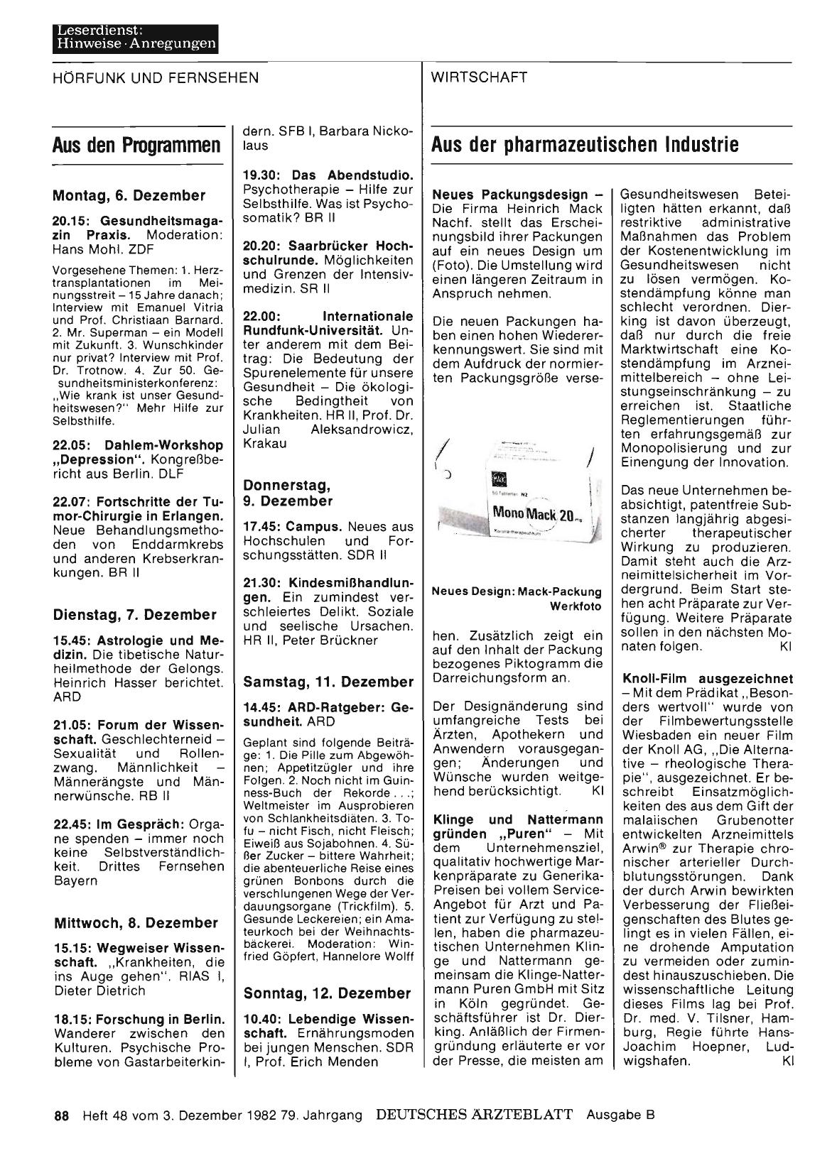 Vorschauseite 1: Aus der pharmazeutischen Industrie