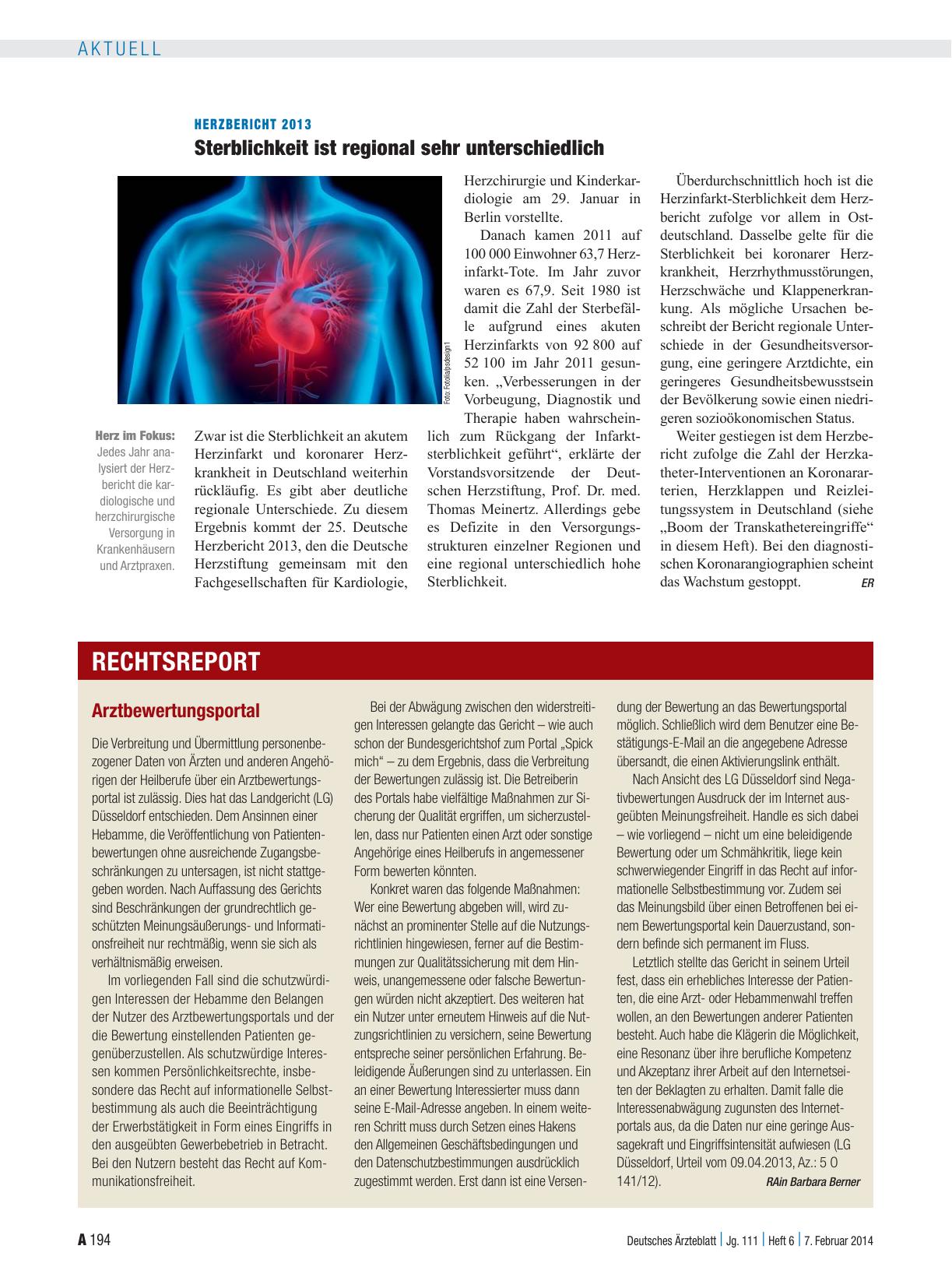 Vorschauseite 1: Arztbewertungsportal