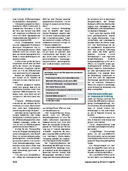 Vorschauseite 3: S3-Leitlinie zum Reizdarmsyndrom: Sicher diagnostizieren und therapieren