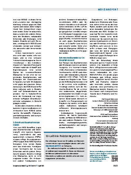 Vorschauseite 5: S3-Leitlinie zum Reizdarmsyndrom: Sicher diagnostizieren und therapieren