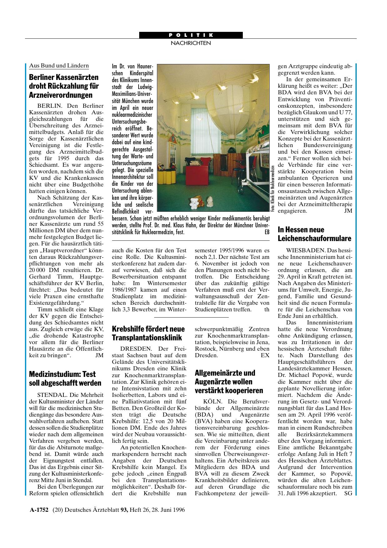 Vorschauseite 1: In Hessen neue Leichenschauformulare