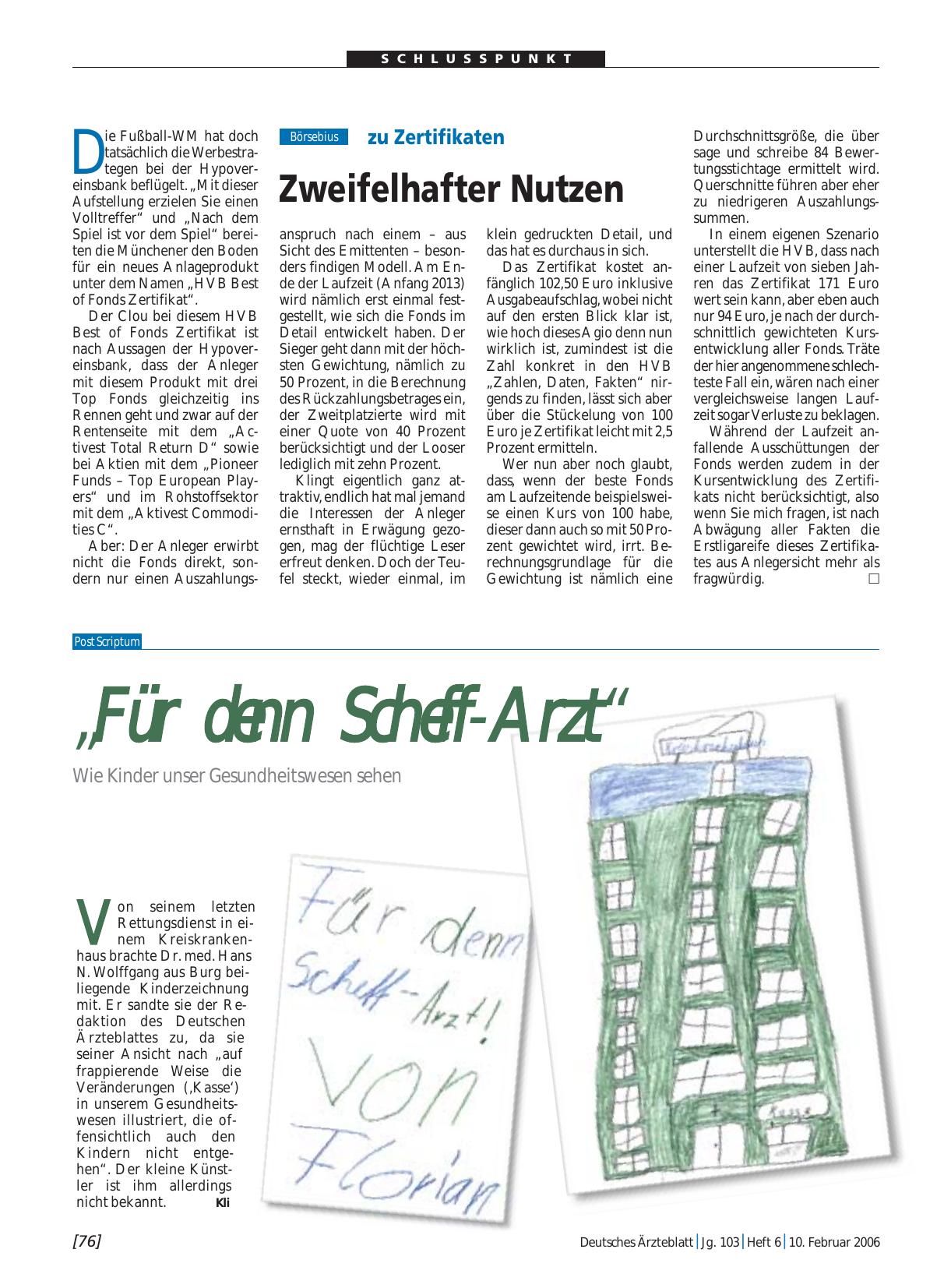 Vorschauseite 1: zu Zertifikaten: Zweifelhafter Nutzen