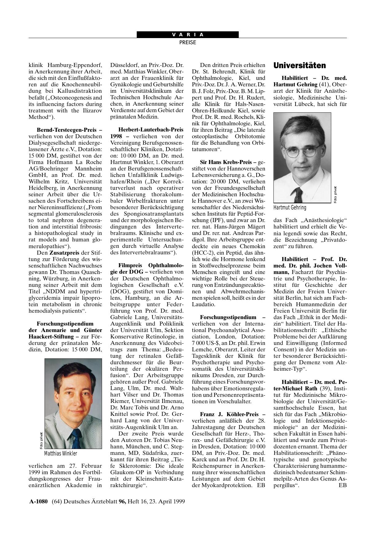 Vorschauseite 1: Universitäten