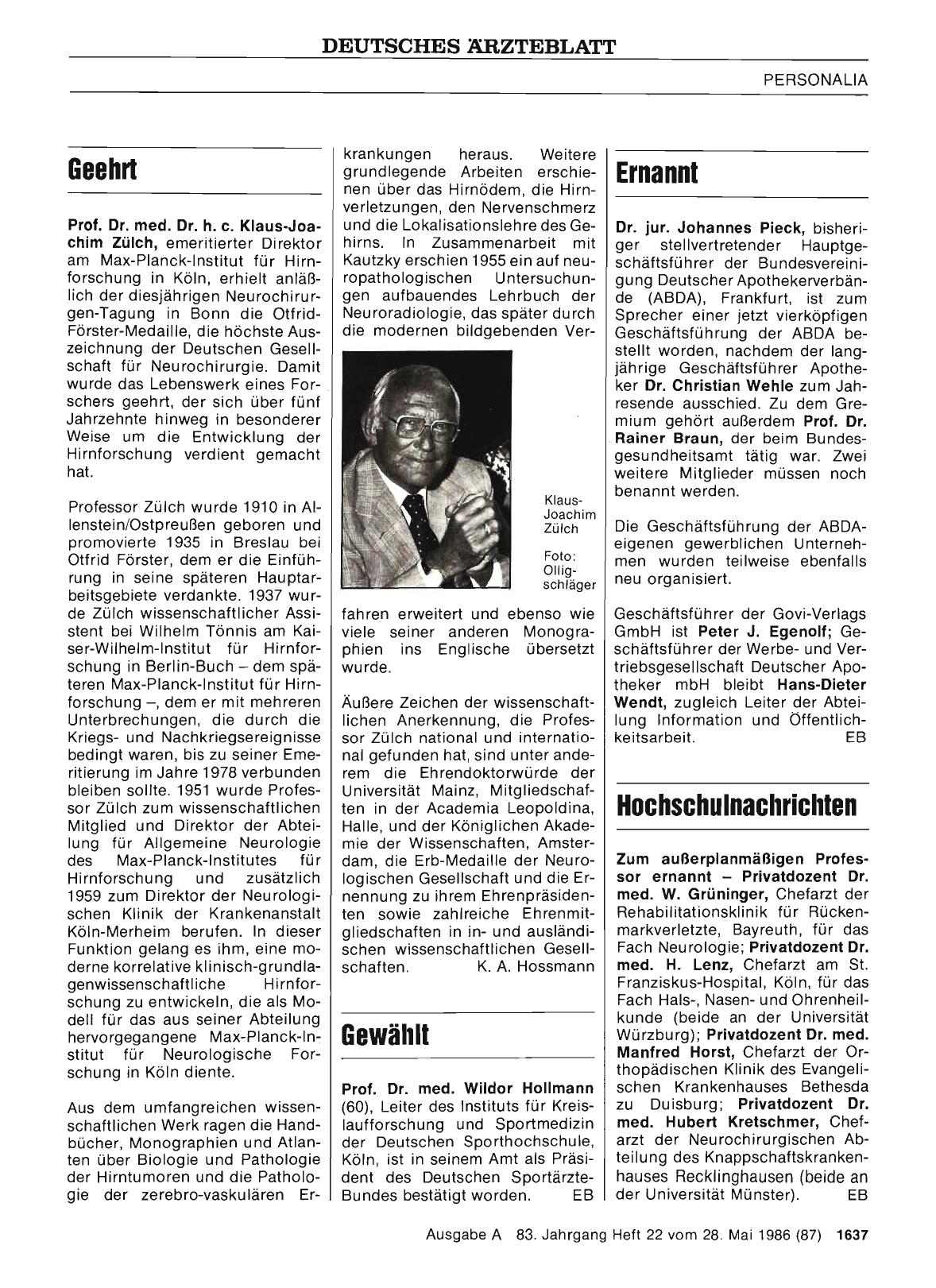 Vorschauseite 1: Ernannt