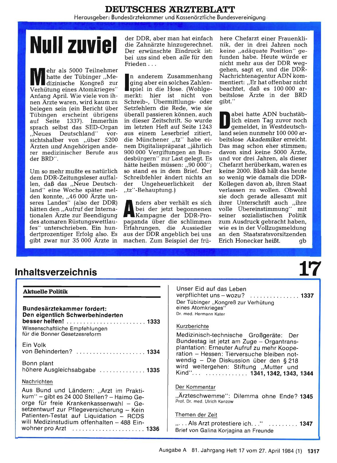 Vorschauseite 1: Null zuviel