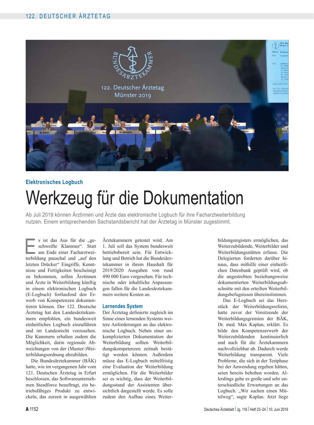 Vorschauseite 1: Elektronisches Logbuch: Werkzeug für die Dokumentation
