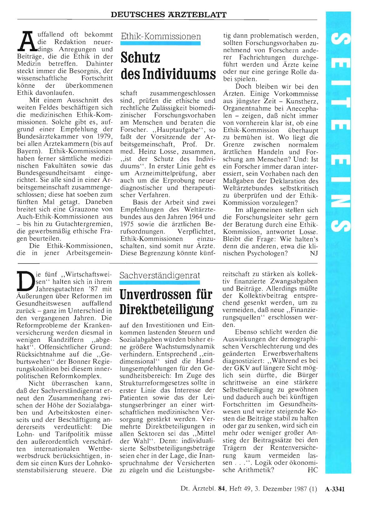 Vorschauseite 1: Sachverständigenrat: Unverdrossen für Direktbeteiligung