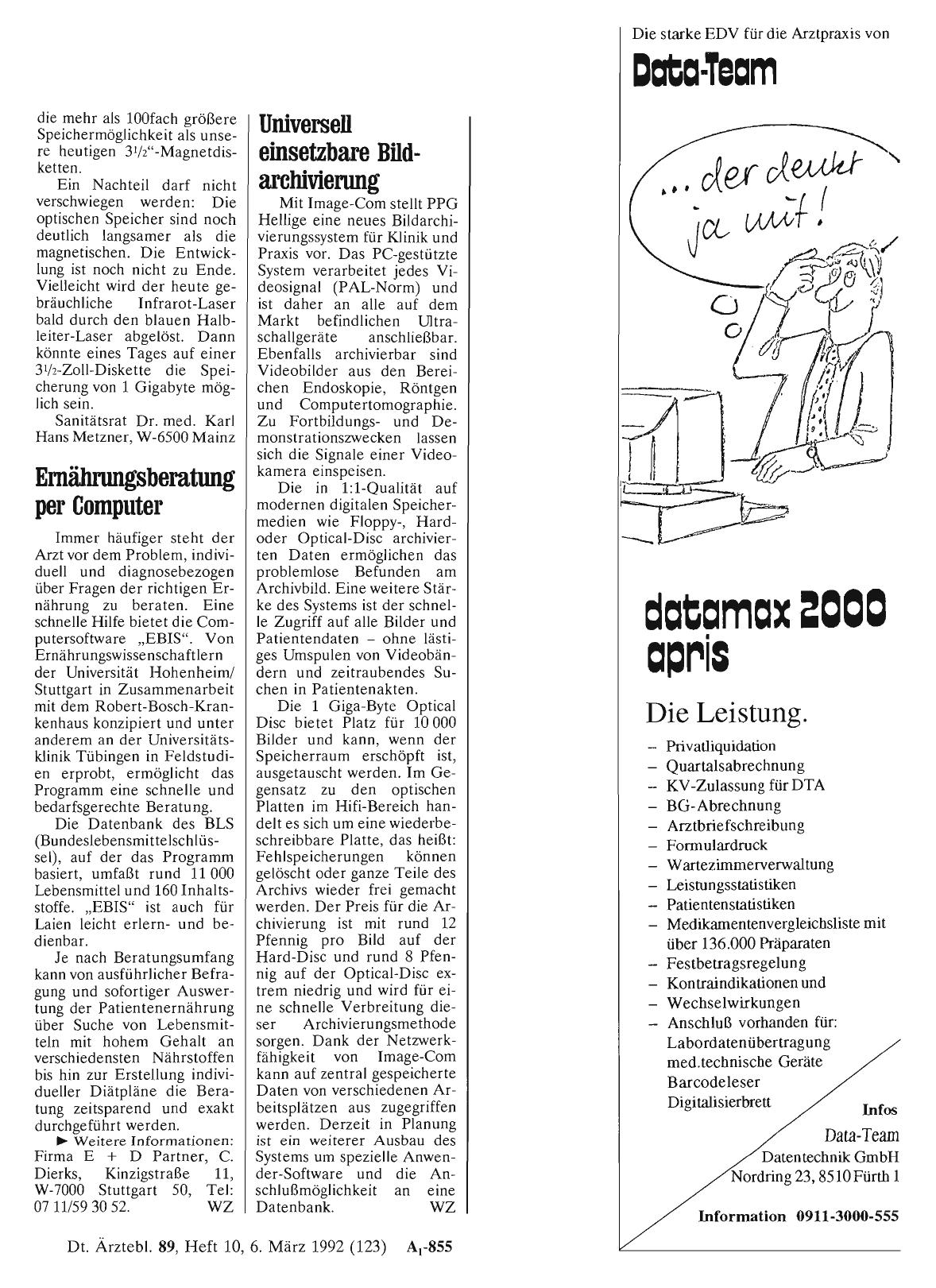 Vorschauseite 1: Universell einsetzbare Bildarchivierung