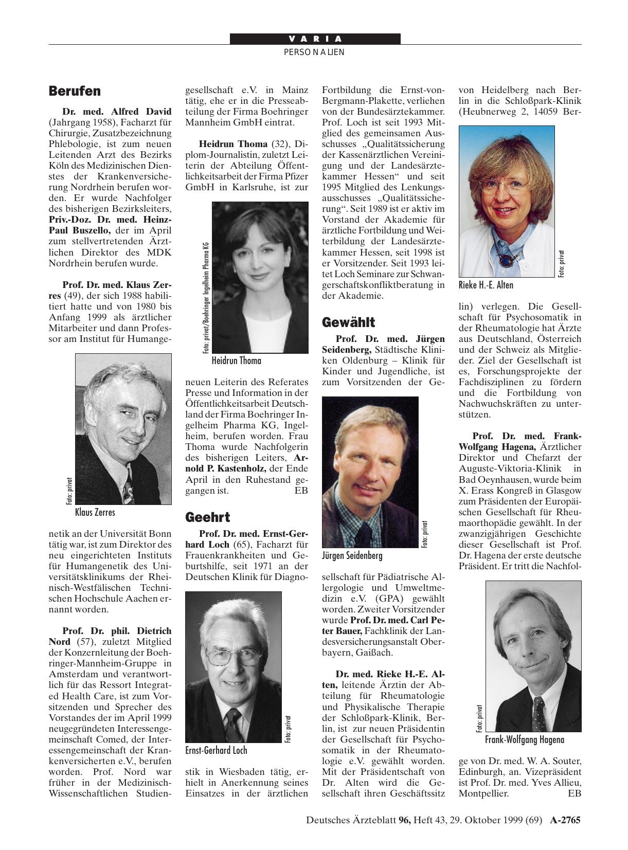 Vorschauseite 1: Berufen