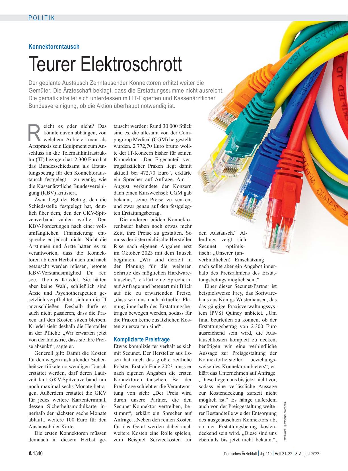 Vorschauseite 1: Konnektorentausch: Teurer Elektroschrott
